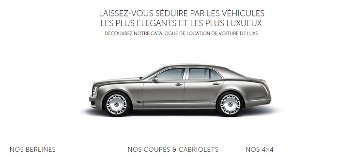 location voiture luxe